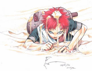 Gaara of the Sands by Nick-Ian