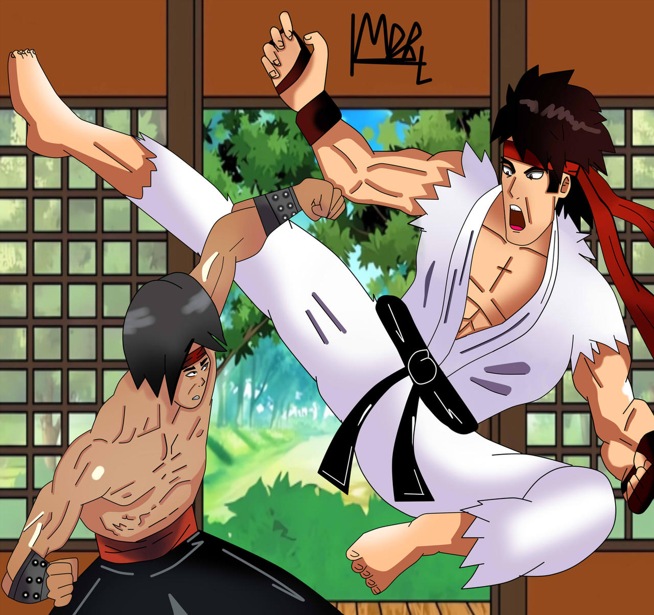 Li Vs Liu comm SF VS MK: Liu Kang Vs Ryu by Maildanreseyes on DeviantArt