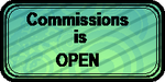 COMMISSIONS is OPEN (art status stamp) by gigifeh
