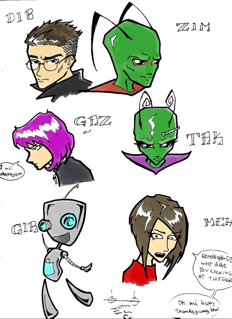 Invader Zim characters... by paradox-operated on DeviantArt