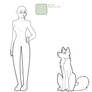 Dog/Person Fem Lineart MSPaint Friendly