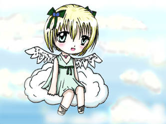 chibi angel colored version