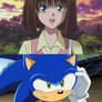 sonic blushes at   tea gardner