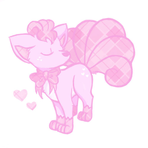 Pretty Pink Vulpix by shadenightfox on DeviantArt