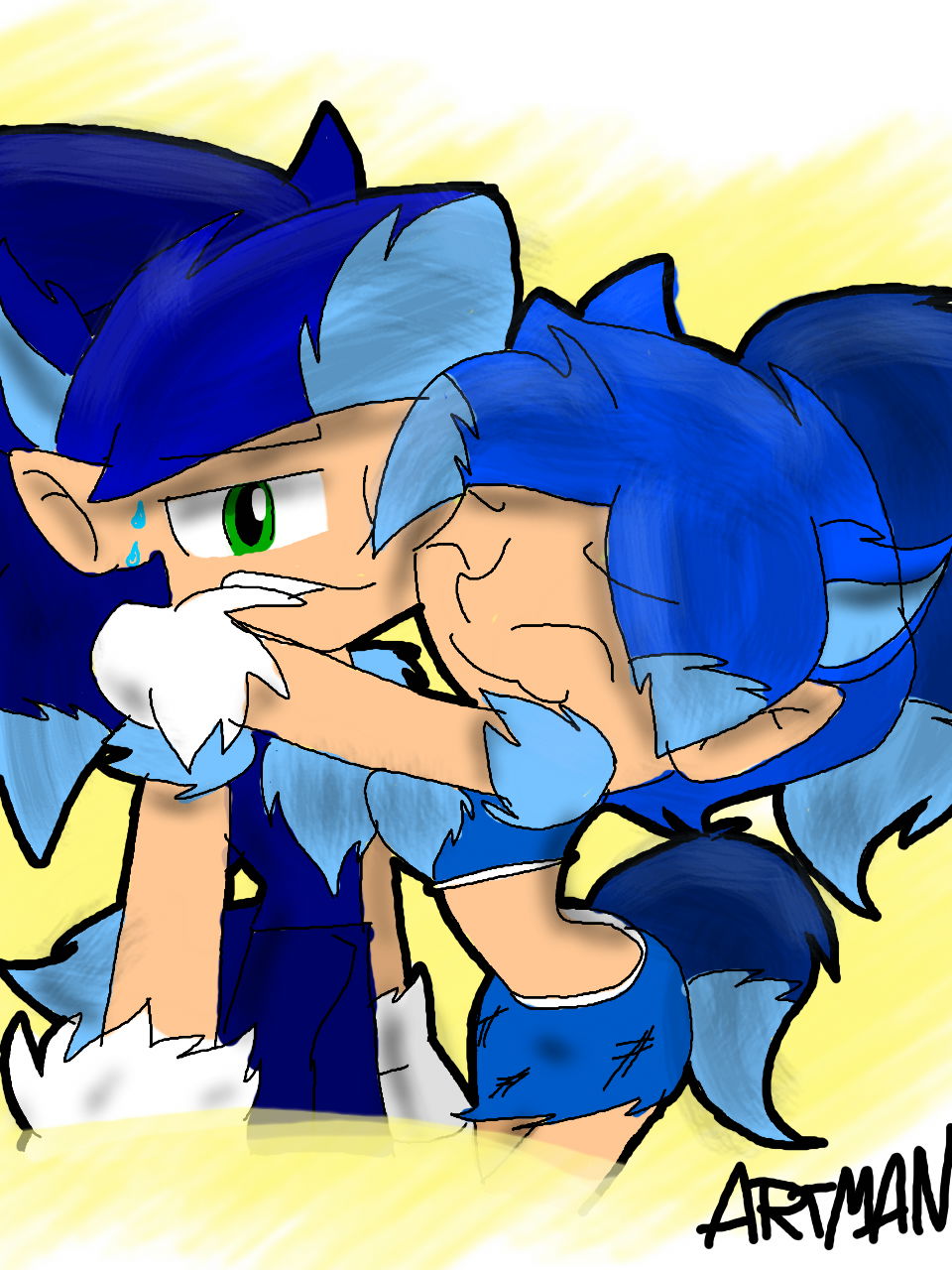 Sonic Werehog And Sonia Werehog