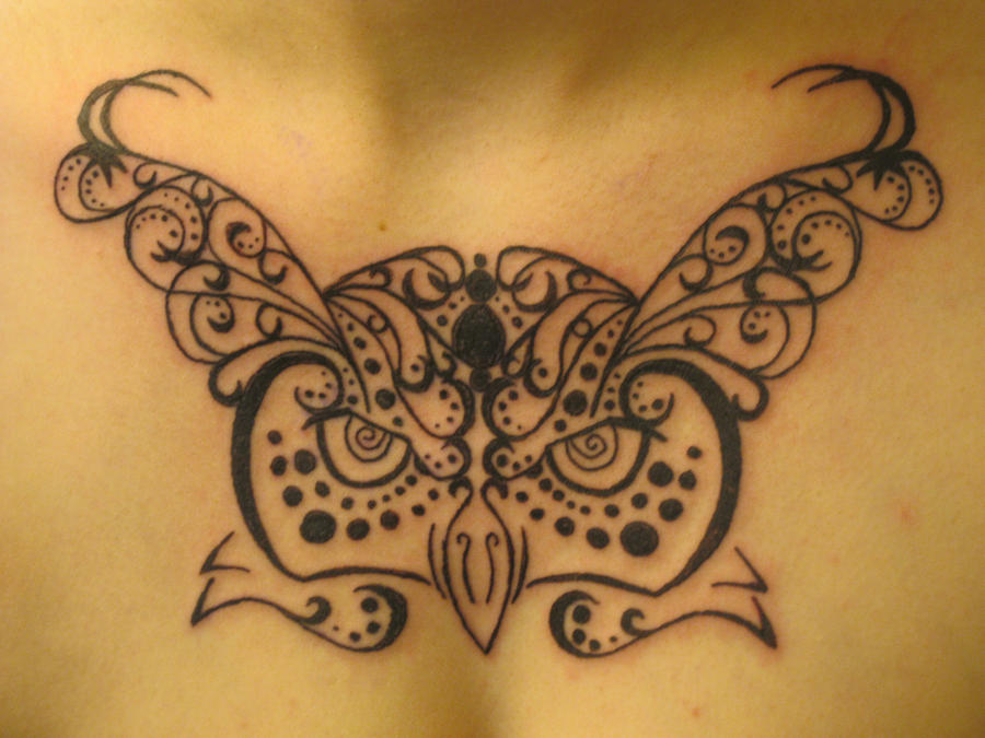 Owl Tribal/Henna Tattoo