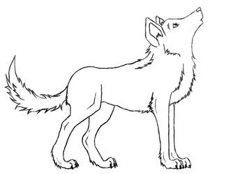 Wolf Lineart