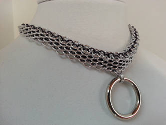 Biased Dragonscale Chainmaille BDSM Slave Collar