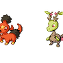 Punkrar, Dinoseed, and Prinfish Sprites