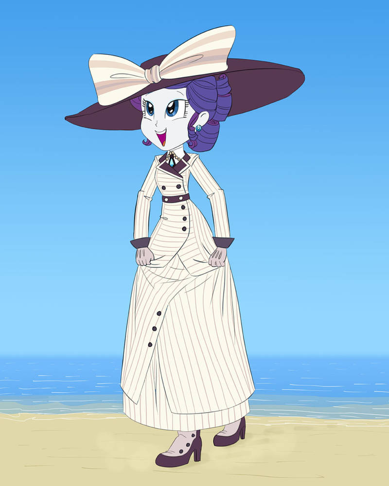 Miss Rafit Commission: Miss Rarity on the beach by Siansaar on DeviantArt