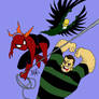 Spider-Man vs Sandman and Vulture