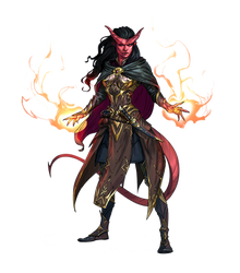 Tiefling Female Warlock