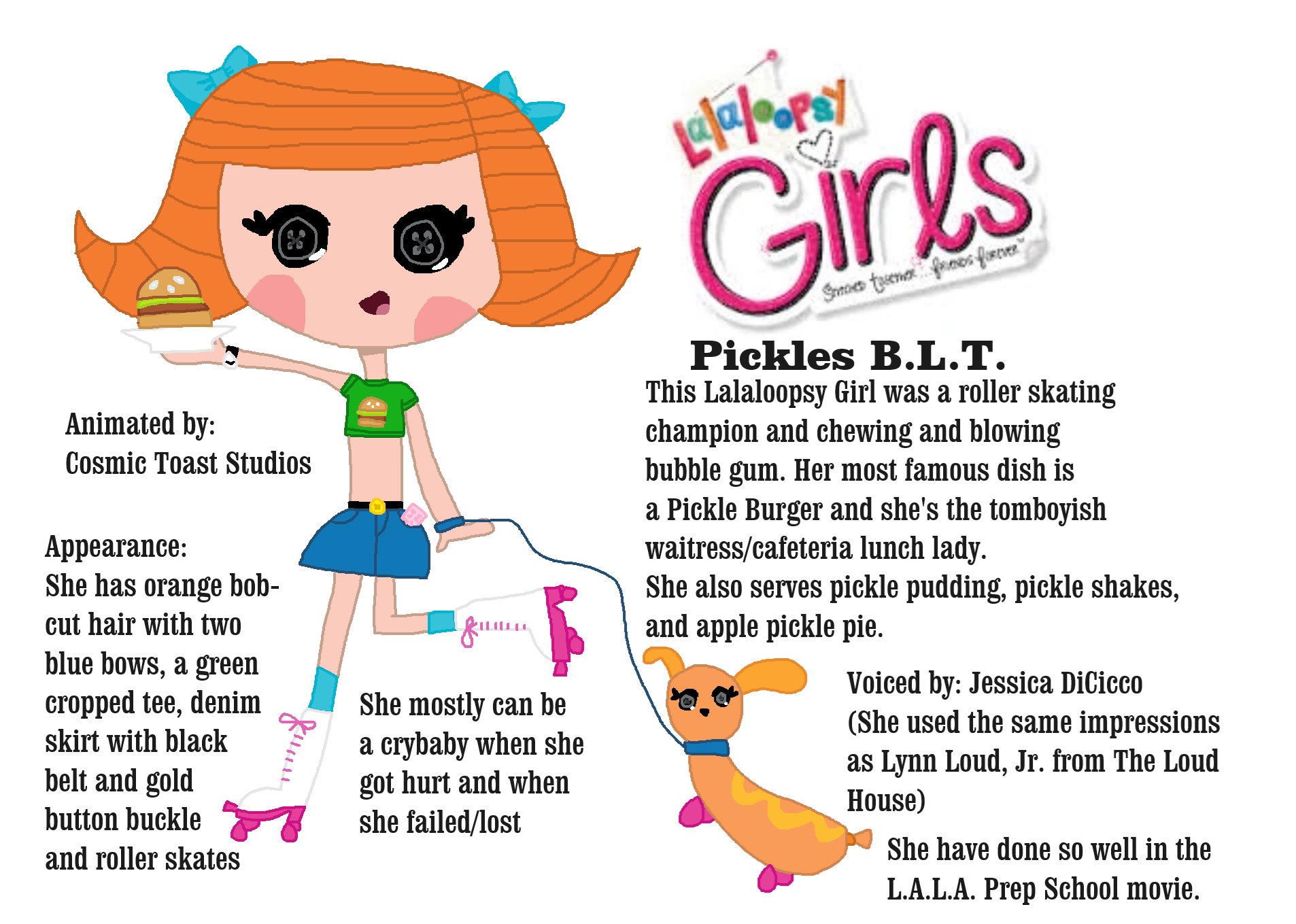 Pickles B.L.T. as a Lalaloopsy Girl