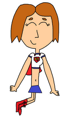 Noisy Nicola as Supergirl