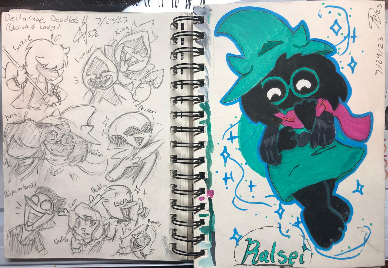 Simple Ralsei Drawing Deltarune Doodles + Ralsei Acrylic Marker Drawing by TrebleMaker7618 on ...