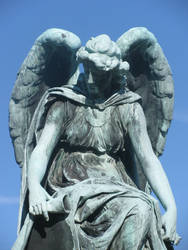 Angel and Scroll- Closeup