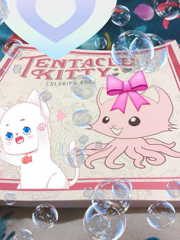 Tentacle Kitty coloring book (edited with stickers