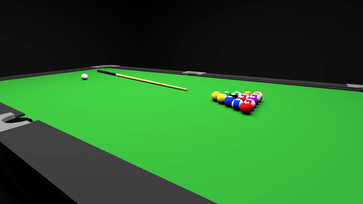 Pool Table - Side View by xxProdigyDEVIANTART on DeviantArt