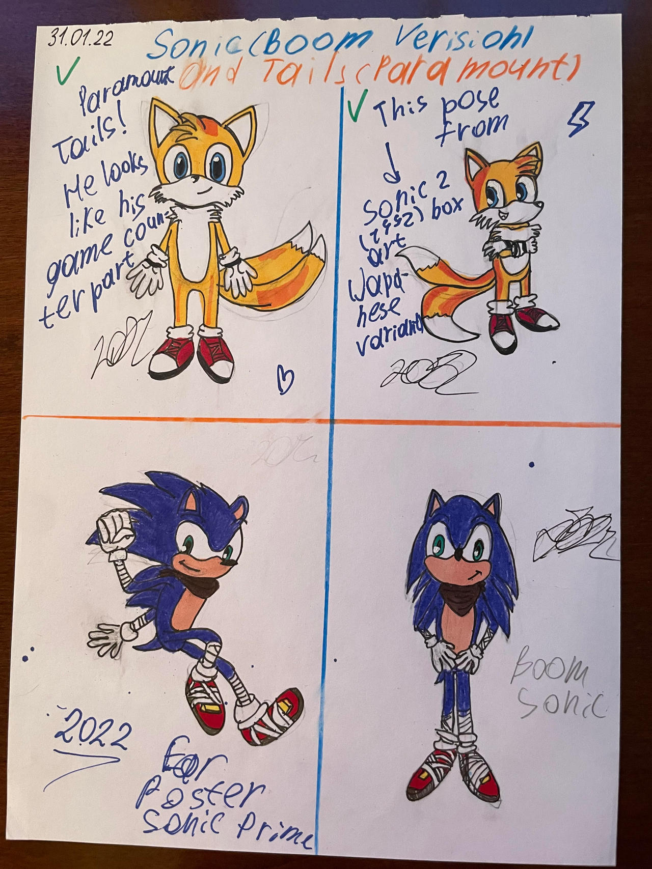 Sonic Boom Tails Concept Art