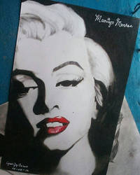 Manilyn Monroe in Vellum Board