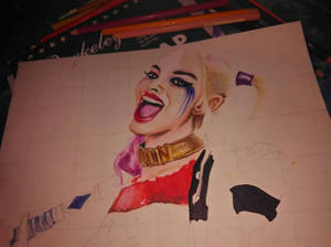 clear captured of my unfinished Harley Quinn