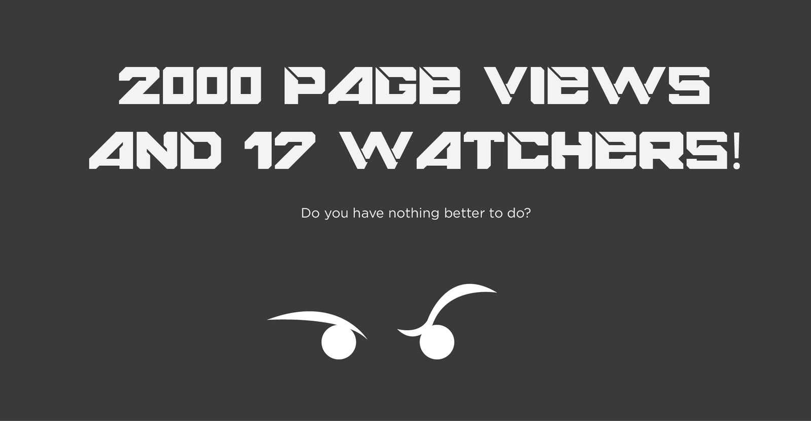 2000 Page Views?!