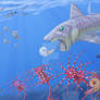 Helicoprion in the sea
