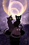 Witch Cats - Soft colors by giz-art