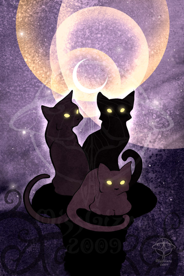 Witch Cats - Soft colors