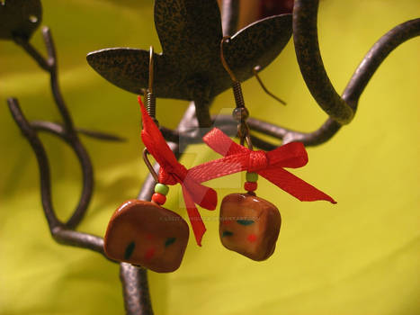 Christmas Fruit Cake Earrings