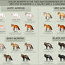 Fox color chart Redux by Krissyfawx on DeviantArt