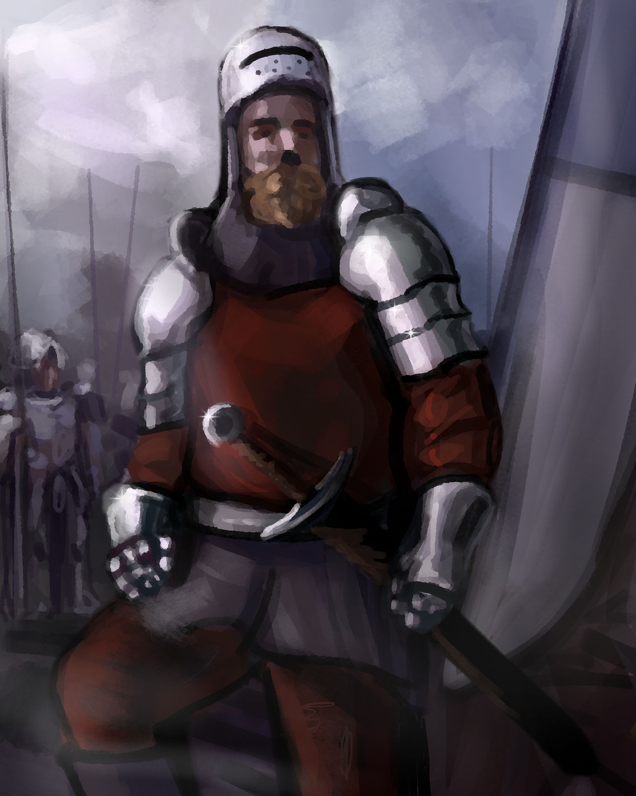 Knight Deviantart knight on a field by Jukrek on DeviantArt