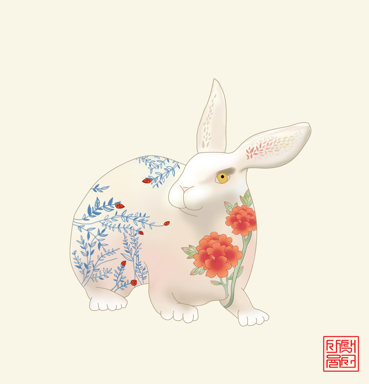 Korean Rabbit Illust by CTPLChipmunk on DeviantArt