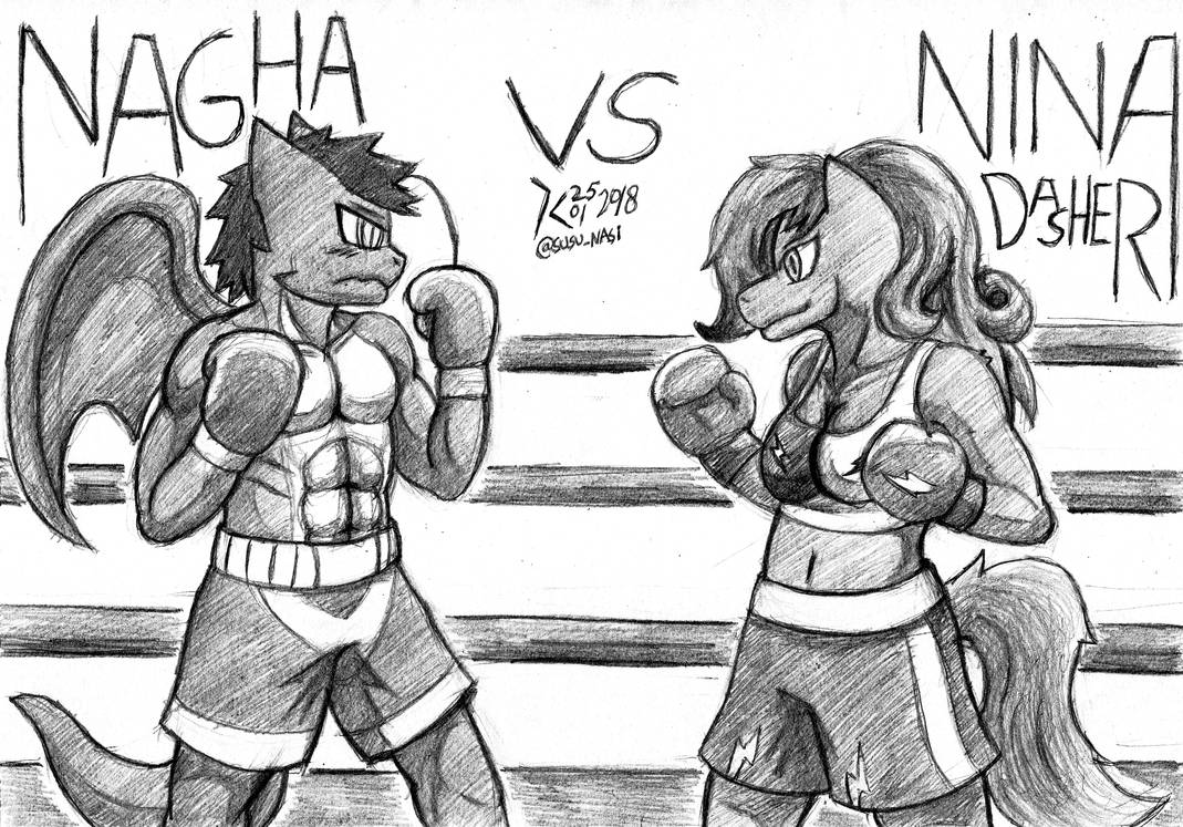 [GA] Nagha vs Nina by Kanamichi-Kun