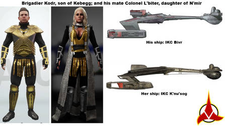 Klingon OC Kodr and L'biter