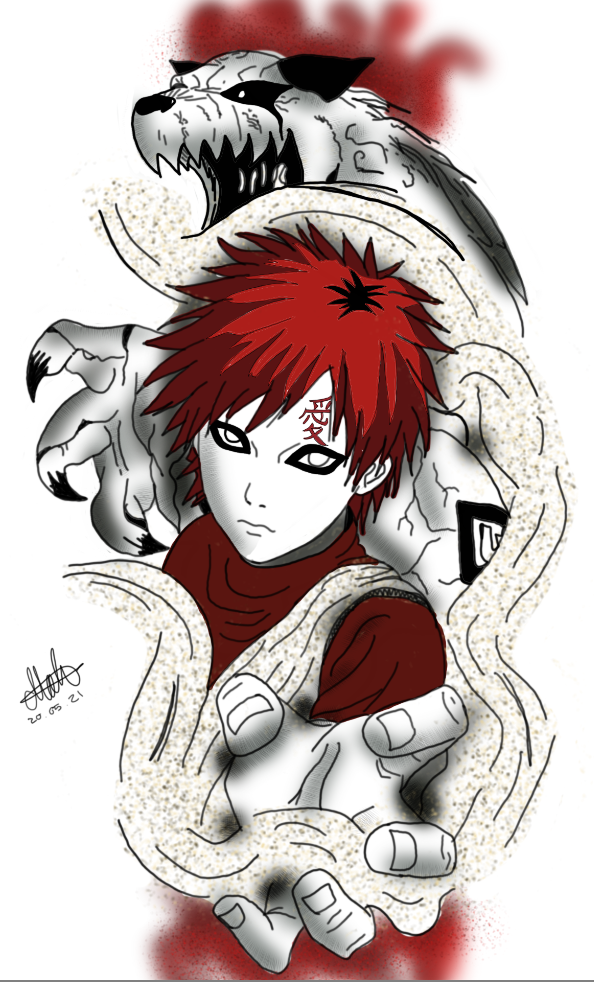 Gaara Tattoo by thinsoldier on DeviantArt