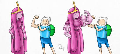 Princess Bubblegum by Pegius and colored by me