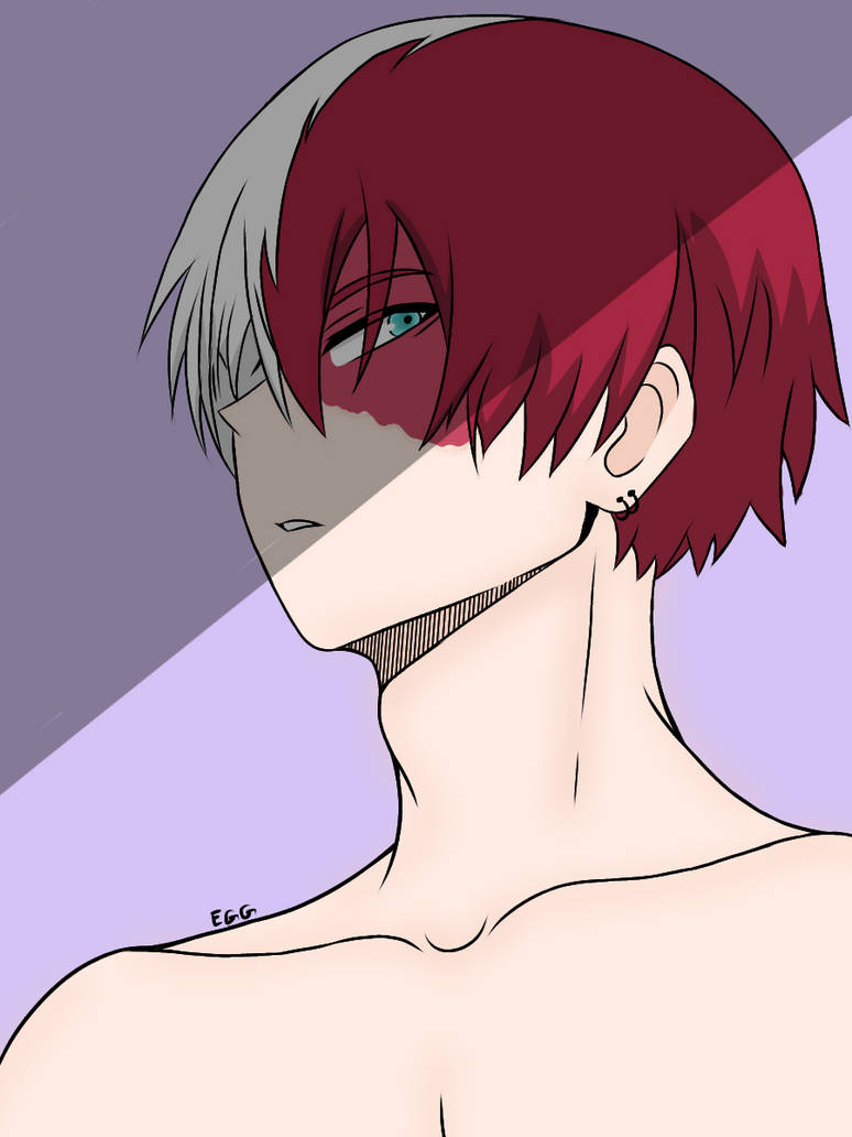 photo Shoto Todoroki Fanart Shirtless shirtless shoto todoroki fanart by
