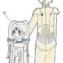 Humanized C-3PO and R2-D2