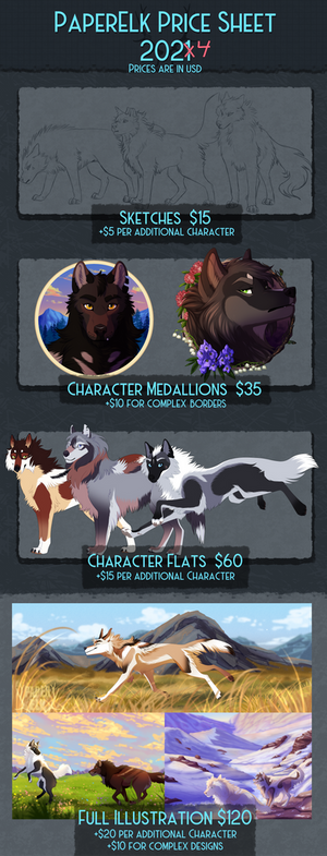 COMMISSIONS Price Sheet 2024