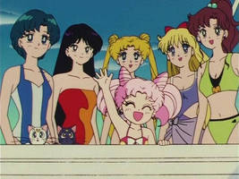 Sailor Guardians beach day