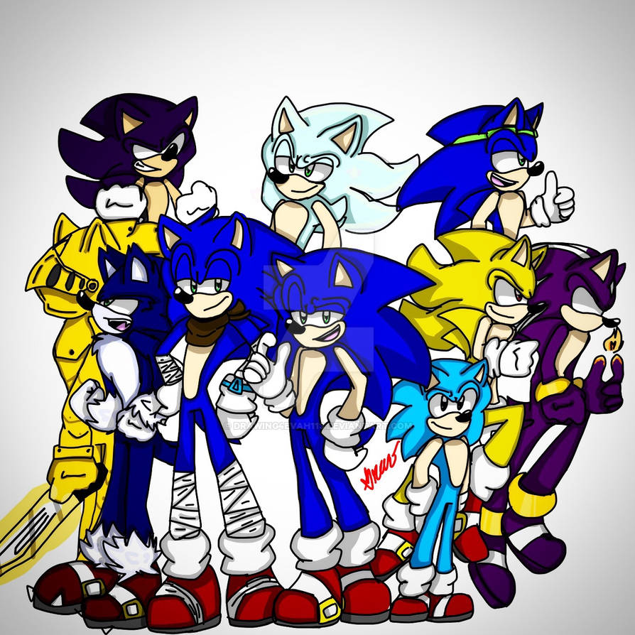 Sonic The Hedgehog Forms by Drawing4evah113 on DeviantArt