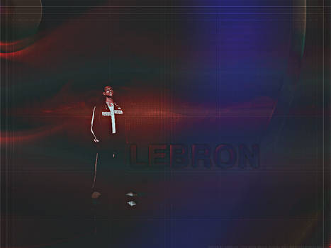 LeBron James multicolor