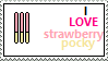 Strawberry Pocky Stamp by grassycelebi