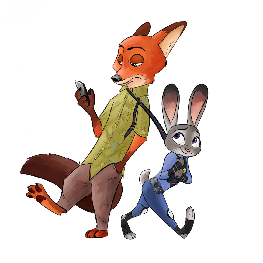 Lets Draw Nick Wilde and Judy Hopps Zootopia by