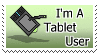 Stamp - I'm A Tablet User by Skaterblog