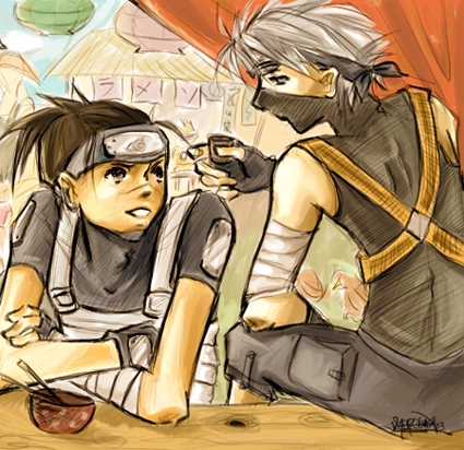 Kakashi and Iruka by Xatram on DeviantArt