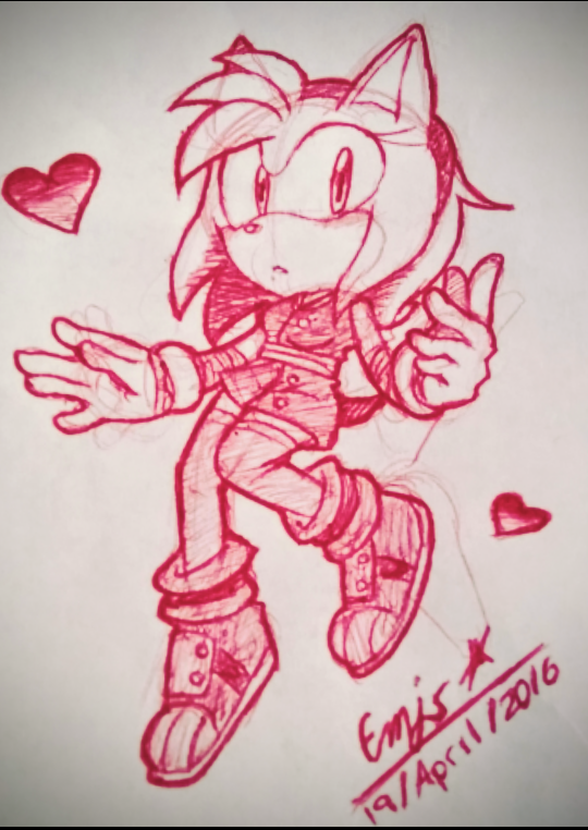 Boom!Amy pen doodle