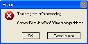 My own Windows XP Error Message by DerekAutistaFMF5988 on DeviantArt