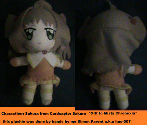 Sakura plushie for Misty